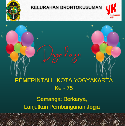 Dirgahayu Pemerintah Kota Yogyakarta