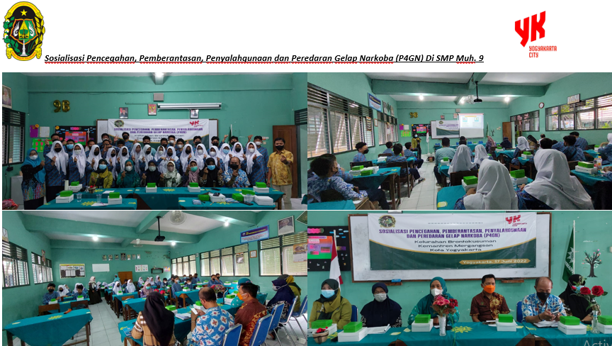 Sosialisasi Pencegahan, Pemberantasan, Penyalahgunaan dan Peredaran Gelap Narkoba (P4GN) Di SMP Muhammadiyah 9