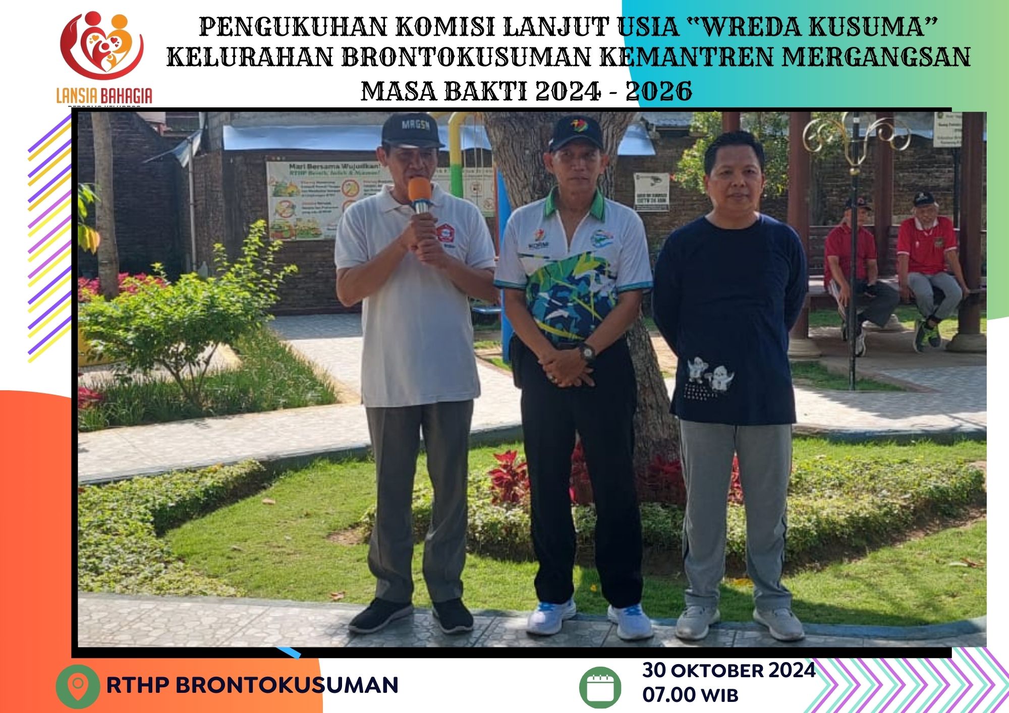 Pengukuhan Kepengurusan Komisi Lansia